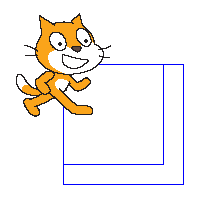 raspberry pi scratch screen 2 squares