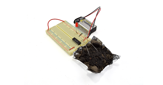 Soil moisture sensor circuit example