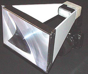 A fresnel lens flash focuser