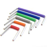Six jumper wires of different lengths