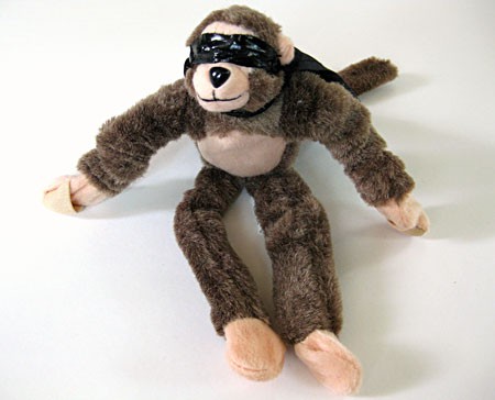 Stuffed toy monkey
