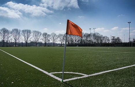 corner of a football field