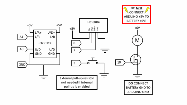 circuit diagram for joystick altitude control