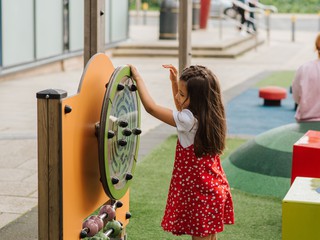 girl playing