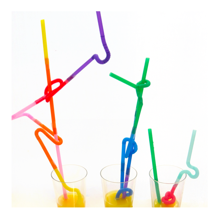 Three long straws of varying heights in glasses of liquid - Awesome Summer Science Experiments
