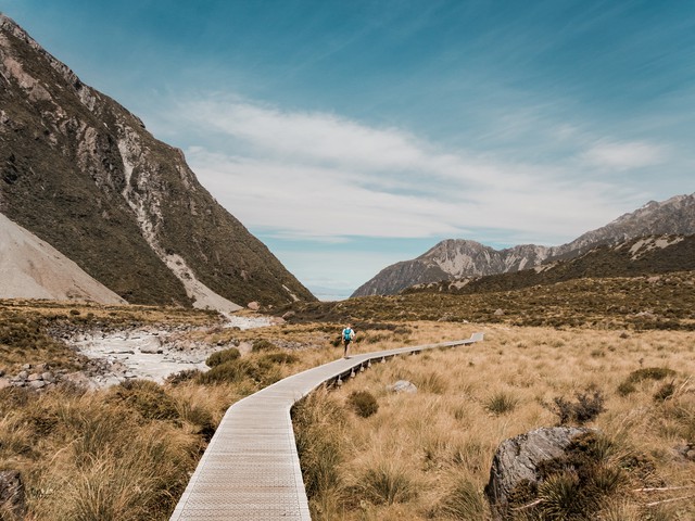 Walkway in canyon