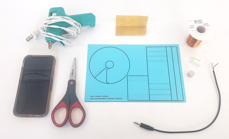 materials to build paper speaker