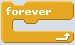 Screenshot of a forever loop block in the program Scratch