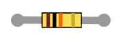 Breadboard diagram symbol for a 10k ohm resistor