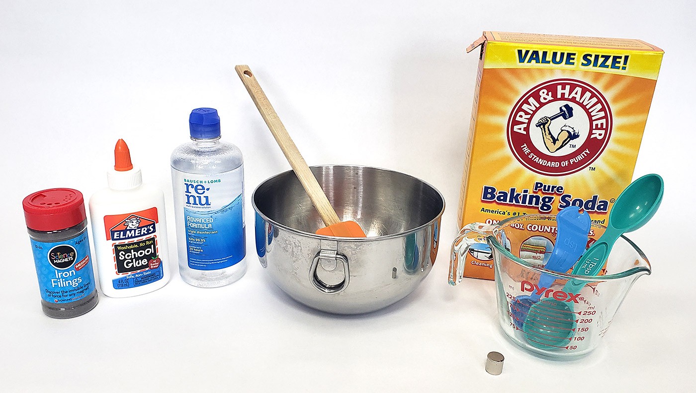 Materials for magnetic slime activity