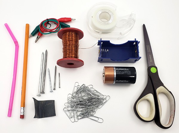 Materials used to create an electromagnet