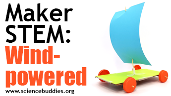 Makerspace STEM: Example of wind-powered car activity