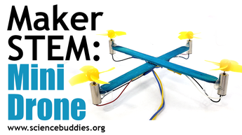 Makerspace STEM: Mini popsicle stick drone
