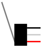 Breadboard diagram symbol for a single pole double throw lever switch