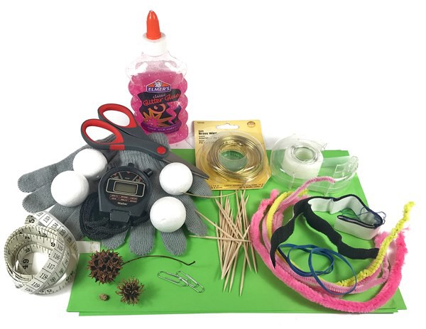 Materials needed for the seed design lesson.