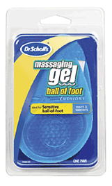 A pack of massaging gel inserts for shoes