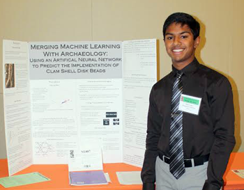 Ram Goli with 11th grade science project