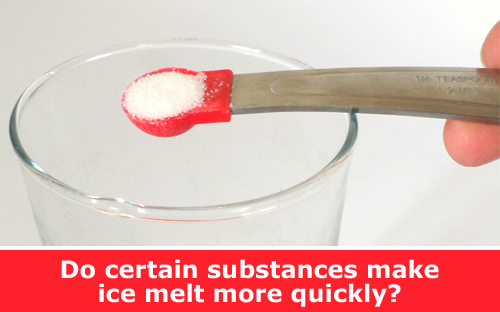 Melting ice chemistry science activity / Hand-on STEM experiment