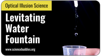 Optical Illusion Science Projects: Water drops in a levitating fountain illusion