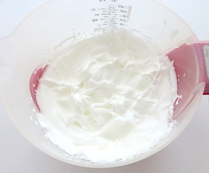 Meringue in a bowl