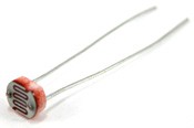 A photoresistor with two lead wires