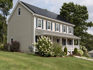 House with solar panels