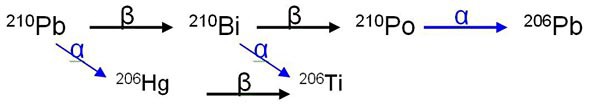 Two stable elements decaying from a single element