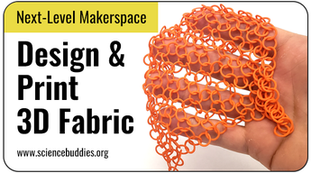 Next-Level Makerspace STEM: Sample 3D printed mesh flexible fabric
