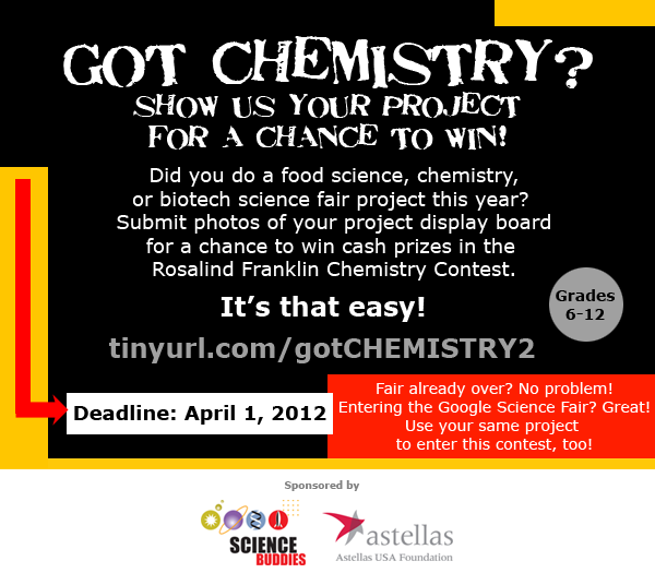 Rosalind Franklin Chemistry Contest - Enter Today!