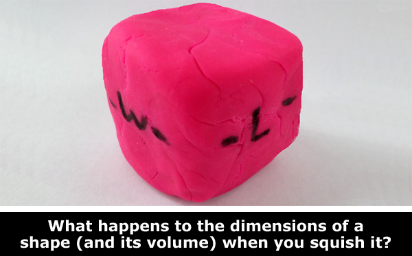 Explore math and volume using play dough / Hand-on STEM experiment