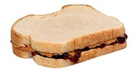 A peanut butter sandwich made by a robot