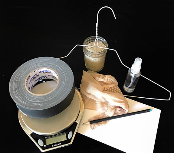 materials for the fog catcher activity