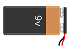Circuit diagram symbol for a nine volt battery