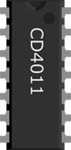Circuit diagram symbol for a 4011 NAND gate