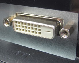 Photo of a DVI port