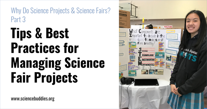 Student with science project display board - part of Why Do Science Projects and Science Fairs series, post 3 on tips and best practices for assigning and managing science fair projects