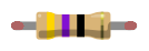 Breadboard diagram symbol for a 47 ohm resistor