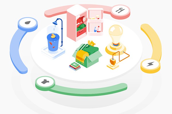 Drawing of the logo for the Your Plan Your Planet initiative from Google