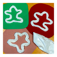 3D Printed Gingerbread person shape from royal icing - Educator's Corner Gingerbread STEM Experiments