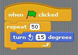 A script is created to rotate an object when a flag is clicked