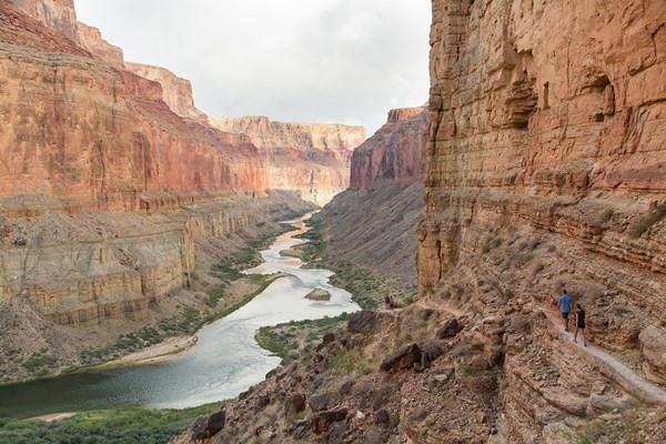  Picture showing the Colorado River flowing through the Grand Canyon. 