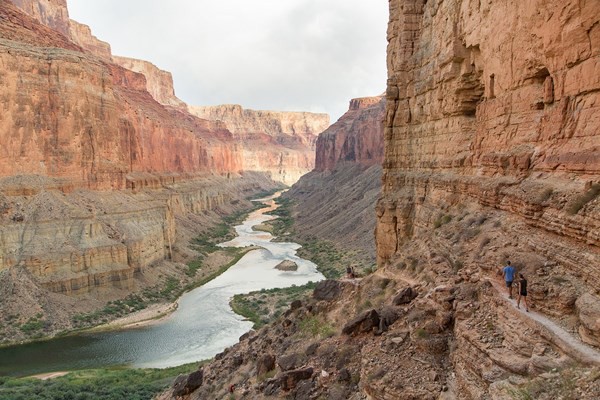 Picture showing the Colorado River flowing through the Grand Canyon.