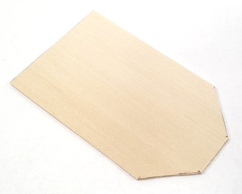 Boat hull made from balsa wood 