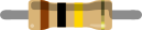 Breadboard diagram symbol for a 100000 ohm resistor