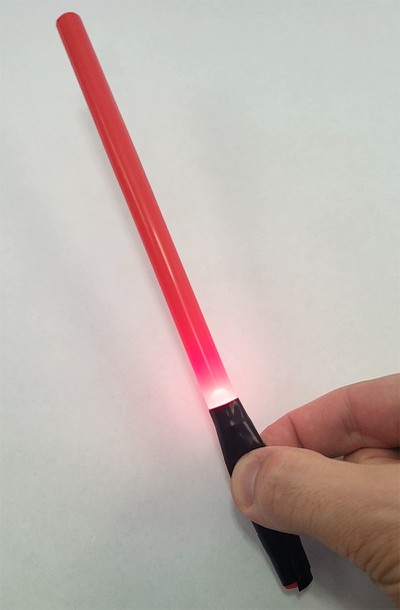 Mini LED straw lightsaber 