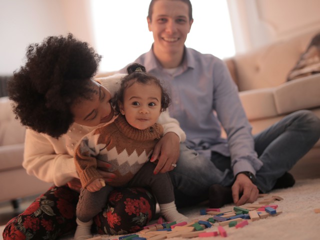 family with baby