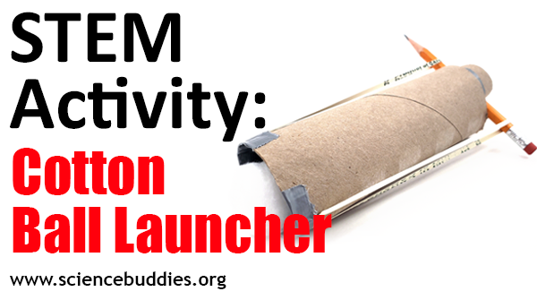 A homemade cotton ball launcher