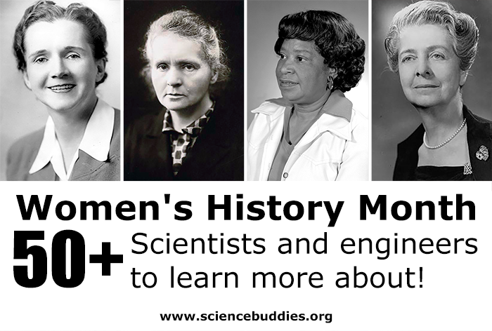 Images of 4 women from science history