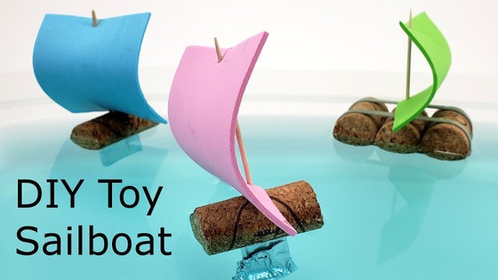 Making a sale toy boat