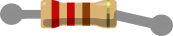 Breadboard diagram symbol for a 220 ohm resistor